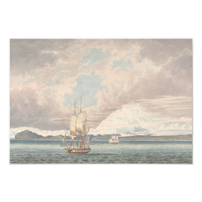 Charles Hamilton Smith - Icy Bay and Mount Photo Print (Front)