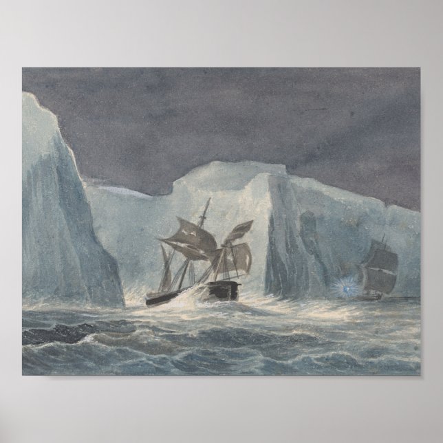 Charles Hamilton Smith - The Erebus Passing Poster (Front)
