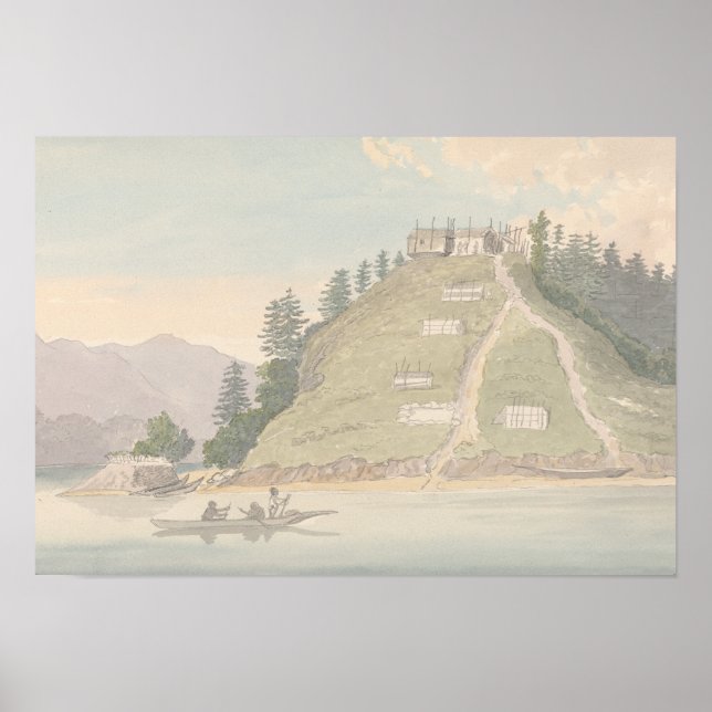 Charles Hamilton Smith -Village of Friendly Indian Poster (Front)