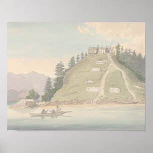 Charles Hamilton Smith -Village of Friendly Indian Poster