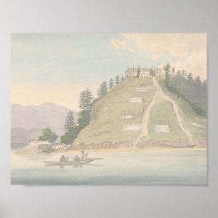 Charles Hamilton Smith -Village of Friendly Indian Poster