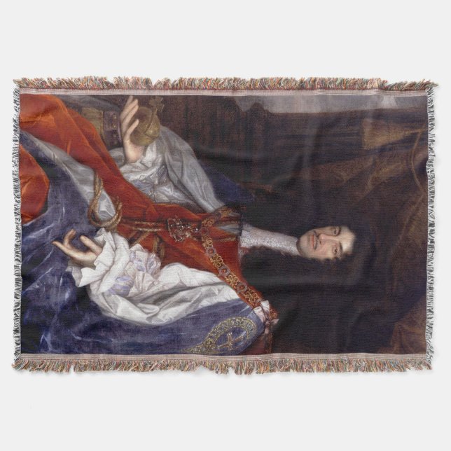 Charles II of Great Britain and Ireland Throw Blanket (Front)
