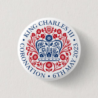 Charles III Coronation 3 Cm Round Badge
