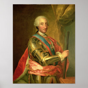 Charles III in Armour, after 1759 Poster