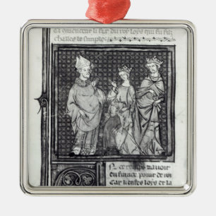Charles III the Simple with his wife and his Metal Ornament