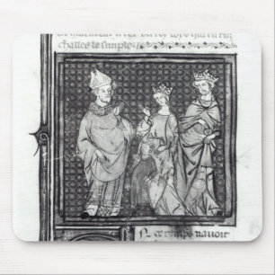 Charles III the Simple with his wife and his Mouse Pad