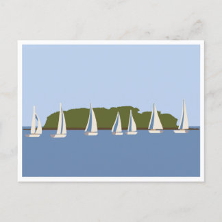 Charles Island Milford CT Postcard