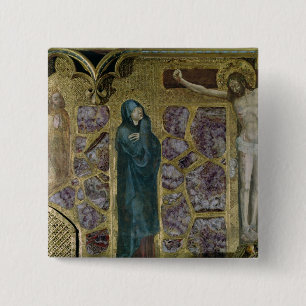 Charles IV at Prayer, Virgin and Christ of 15 Cm Square Badge