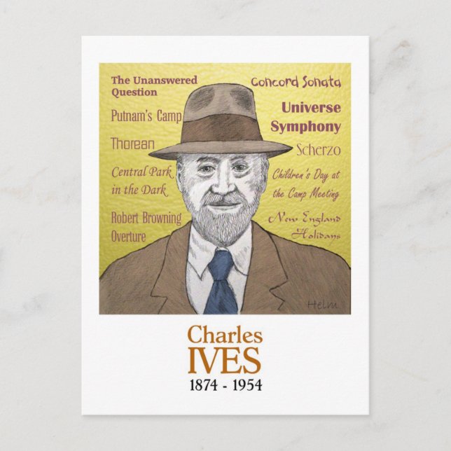 Charles Ives Postcard (Front)