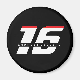 Charles Leclerc Formula One Number 16 Magnet