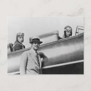 Charles Lindbergh and Fred Weick Postcard