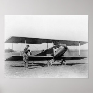 Charles Lindbergh with Sergeant Poster