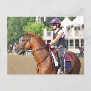 Charles LoPresti Workouts at Saratoga Postcard