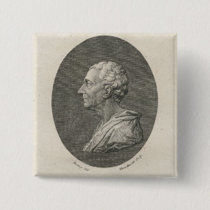 Charles Louis de Secondat, Baron de Montesquieu 15 Cm Square Badge