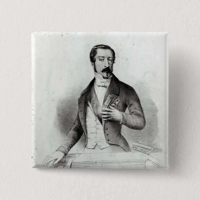 Charles Louis Napoleon Bonaparte 15 Cm Square Badge (Front)