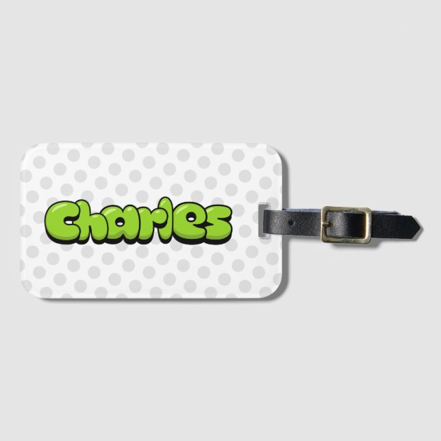 Charles Luggage Tag (Front Horizontal)