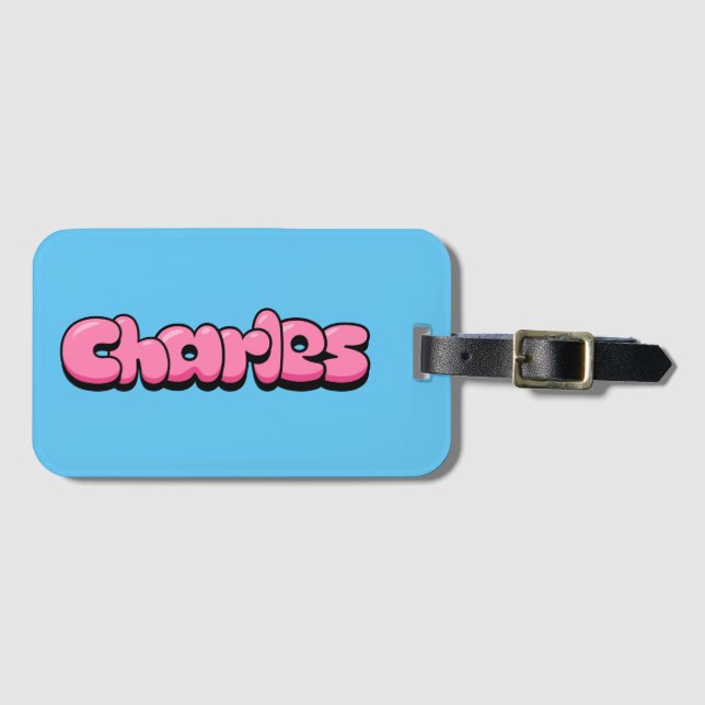 Charles Luggage Tag (Front Horizontal)