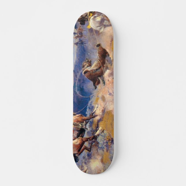 Charles M. Russell's Loops and Swift Horses (1916) Skateboard (Front)