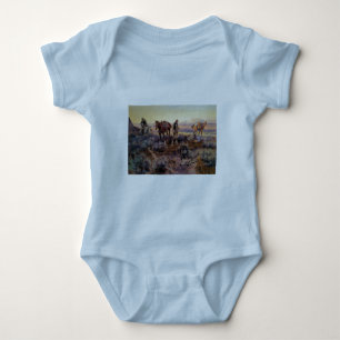Charles M. Russell's Paying the Fiddler (1919) Baby Bodysuit
