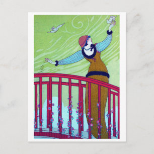 Charles Marin Fashion Holiday Postcard
