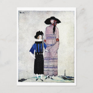Charles Marin Fashion Holiday Postcard