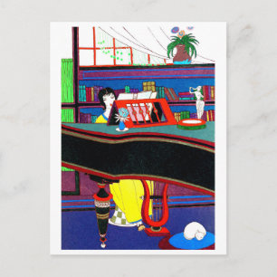 Charles Marin Fashion Holiday Postcard