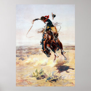 Charles Marion Russell A Bad Hoss Poster