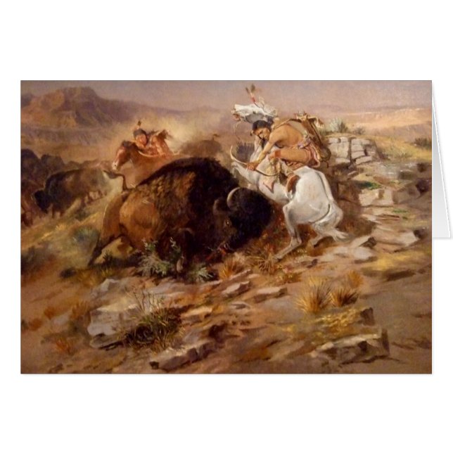 Charles Marion Russell - Buffalo Hunt (Front Horizontal)