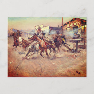 Charles Marion Russell – Smoke of a .45 Postcard