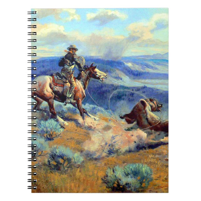 Charles Marion Russell The Bear Hunt Notebook (Front)