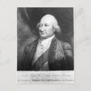 Charles, Marquis of Cornwallis, 1799 Postcard