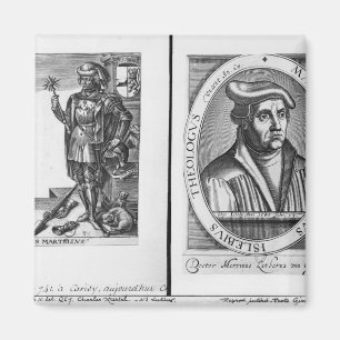 Charles Martel and Martin Luther Magnet