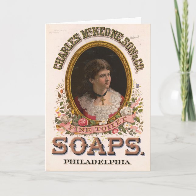 Charles McKeone, Son & Co., Antique Soap Ad Card (Front)