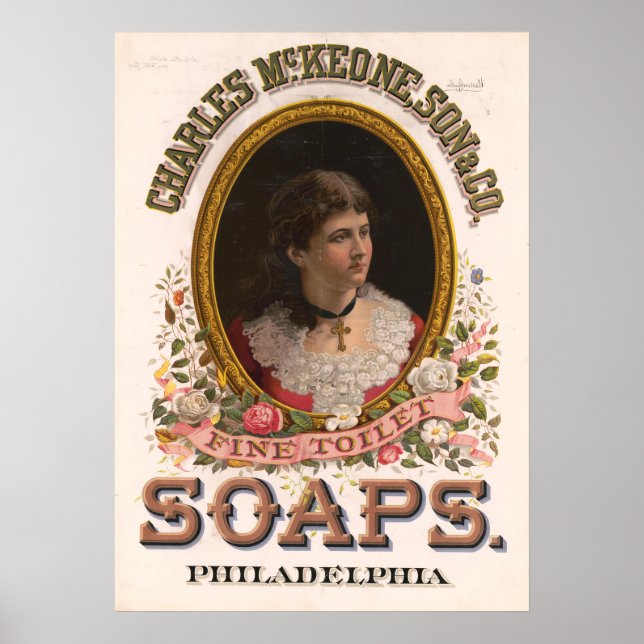 Charles McKeone, Son & Co., Antique Soap Ad Poster (Front)