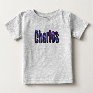 Charles, Name, Logo, Baby T-Shirt