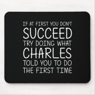 Charles Name Personalised Birthday Funny Christmas Mouse Pad