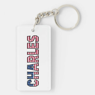 Charles Name Vorname USA Flagge Anhänger Schlüssel Key Ring