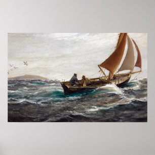 Charles Napier Hemy With Wind and Tide Poster
