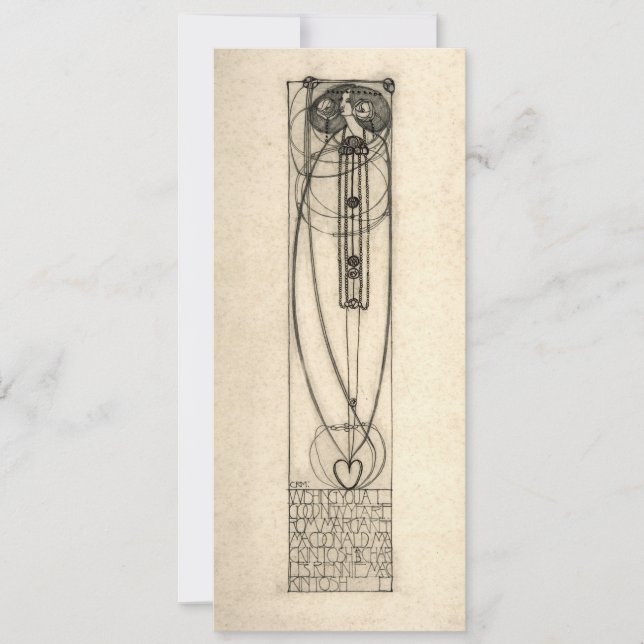 Charles Rennie Mackintosh 1890 New Year's Template (Front)
