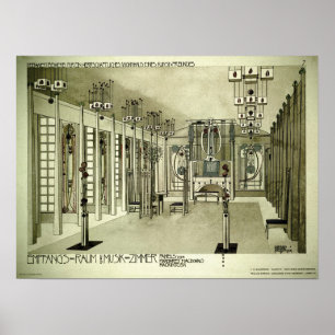 Charles Rennie Mackintosh 1901 Drawing Poster