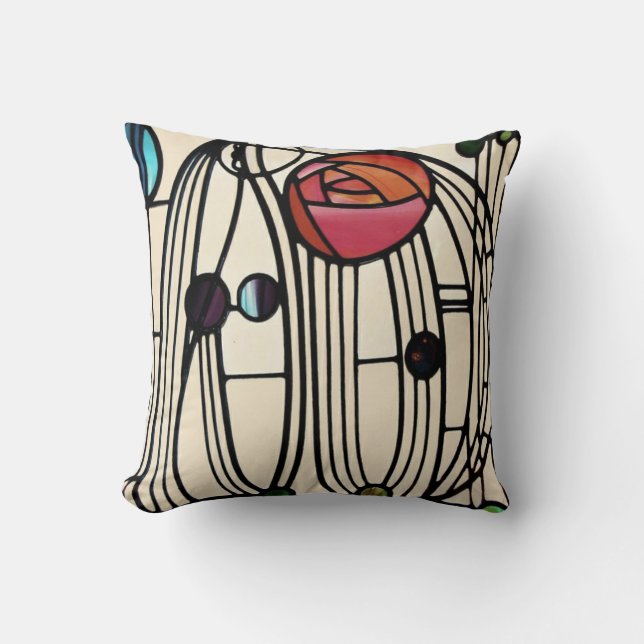 Charles Rennie Mackintosh Cushion (Front)