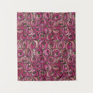 Charles Rennie Mackintosh flowers design Tapestry