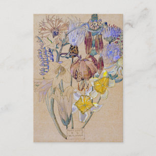 Charles Rennie Mackintosh - Mont Louis - Flower Enclosure Card