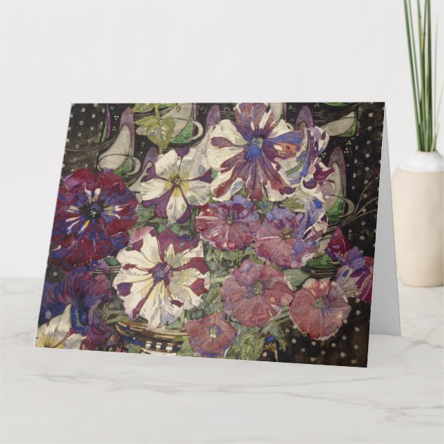 Charles Rennie Mackintosh - Petunias Card (Front)