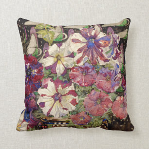 Charles Rennie Mackintosh - Petunias Cushion