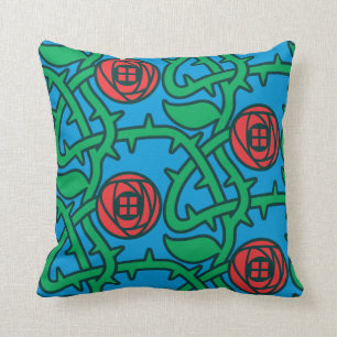 Charles Rennie Mackintosh Rose Pattern Cushion
