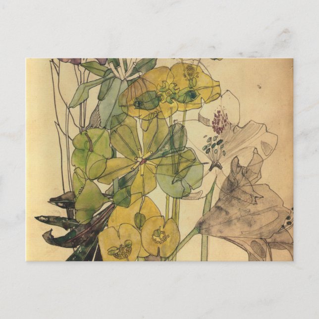 Charles Rennie Mackintosh - Spurge With Yham 1909 Holiday Postcard (Front)