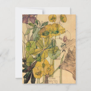 Charles Rennie Mackintosh - Spurge With Yham 1909 Thank You Card