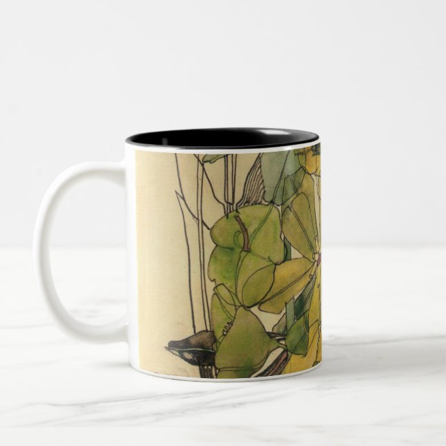 Charles Rennie Mackintosh - Spurge With Yham 1909 Two-Tone Coffee Mug (Left)