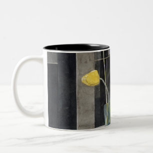 Charles Rennie Mackintosh - Yellow Tulips Two-Tone Coffee Mug